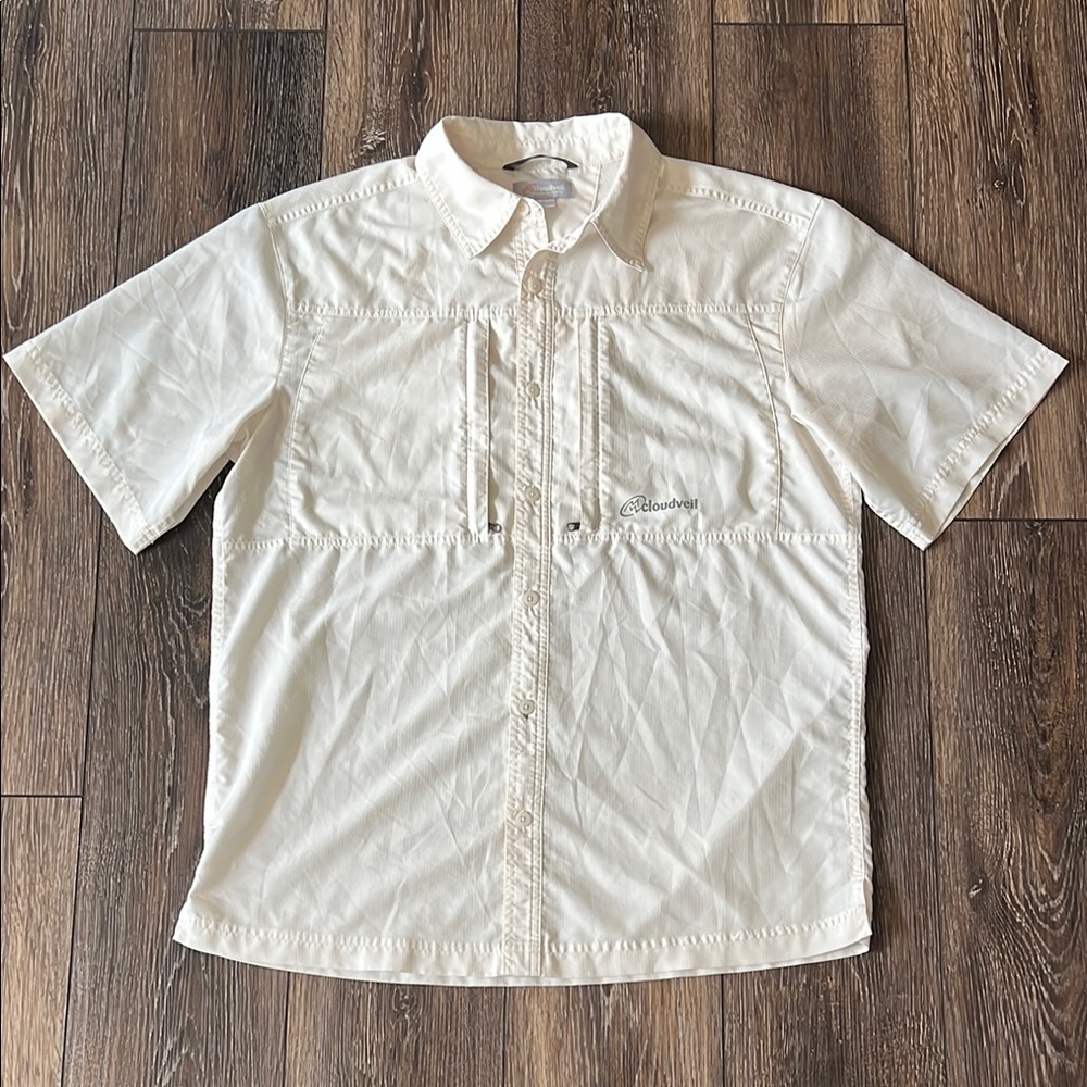 Cloudveil Fishing Shirt Mens Size Medium Outdoor Perfomance Vented